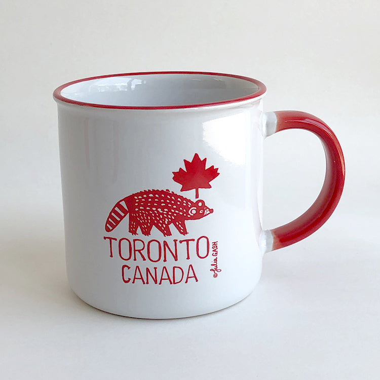 Toronto Raccoon Cityscape mug