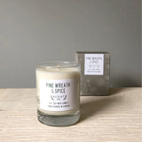 Pine Wreath & Spice soy wax candle