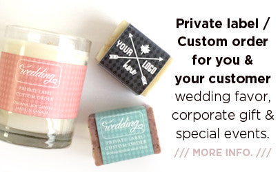 Custom candle, private label, white label