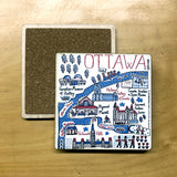 Ottawa wood coaster set of 2 - special order