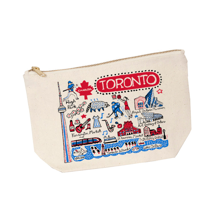 Toronto Cityscape Zip Pouch