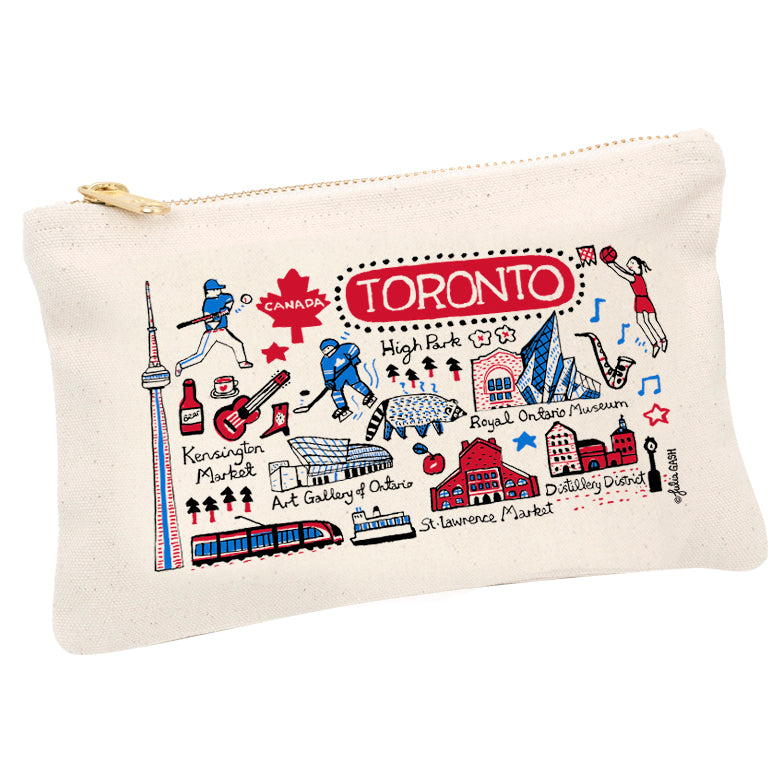 Toronto Cityscape Small Zip Pouch
