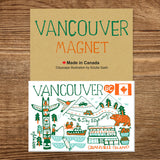 Vancouver magnet cityscape artwork by Julia Gash
