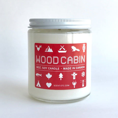 Canadiana candle - 8 oz. Wood Cabin