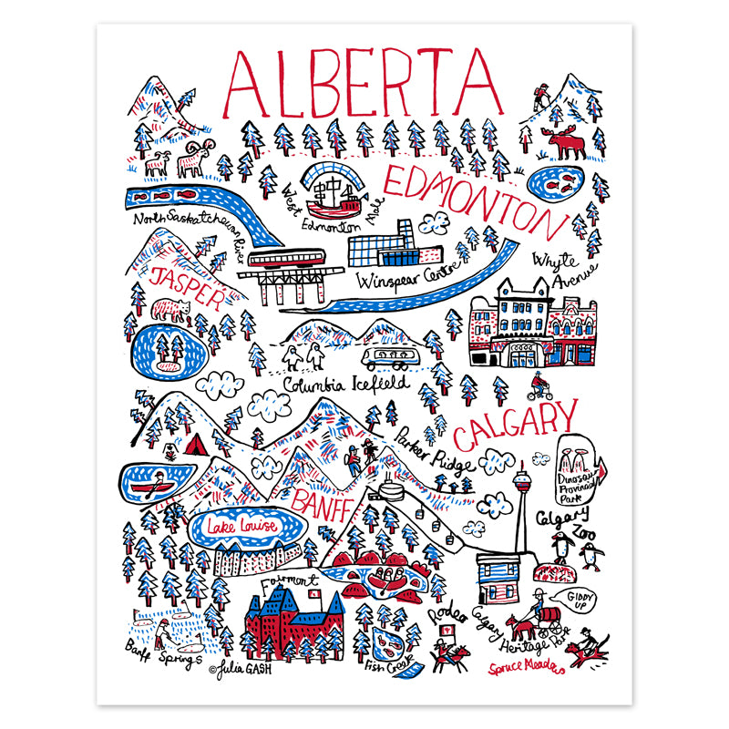 Alberta Cityscape Print Art