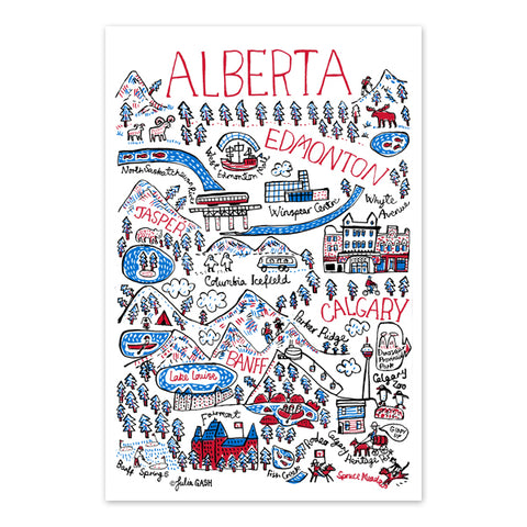 Alberta Cityscape Postcard - singles