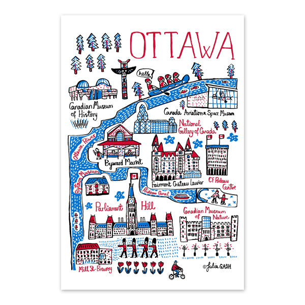 Ottawa Cityscape Postcard - singles