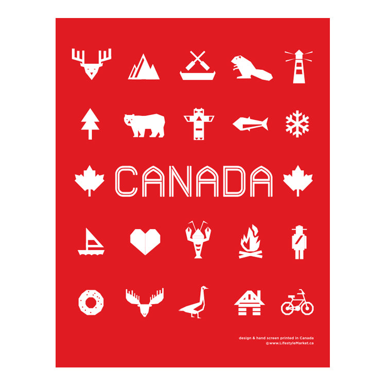 Canadiana Print Art 11 x 14"