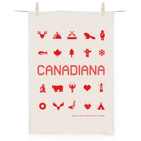 NEW! Canadiana tea towel