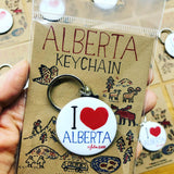 Alberta Cityscape Keychain