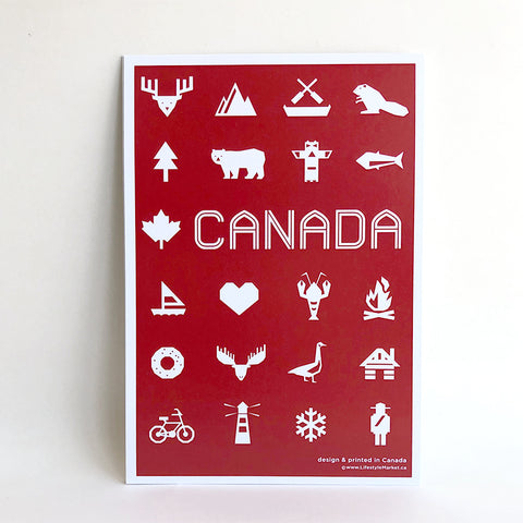 Canada small print 6 x 9"