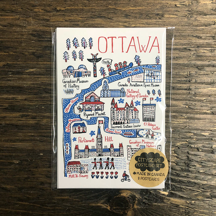 Ottawa Cityscape Postcard set of 8