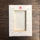 Vancouver Cityscape wood framed Canvas 6 x 8"