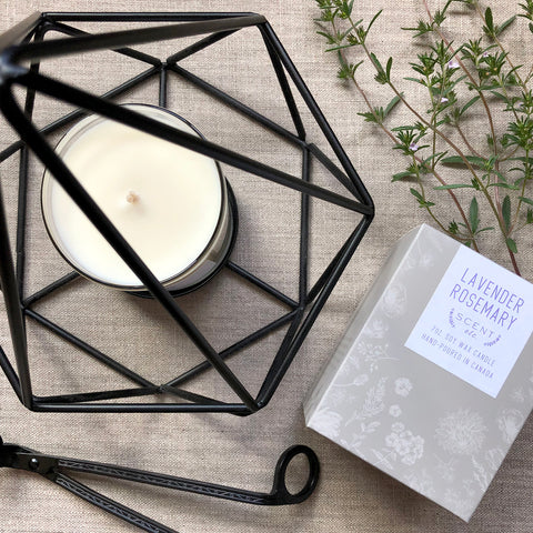 Lavender Rosemary soy wax candle