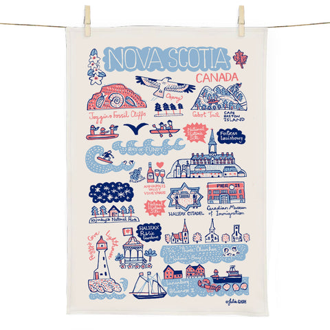 Nova Scotia Cityscape Tea Towel