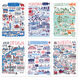 Cityscape Postcard set of 6 Feature - Toronto - Vancouver - Alberta - Ottawa - Nova Scotia - Montréal - Printed in Canada - Canada Souvenir Gift - value set