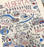 Alberta Cityscape Tea Towel